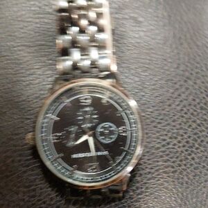 Black and Silver Watch